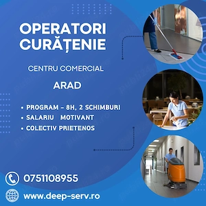 Arad - operatori curatenie centru comercial
