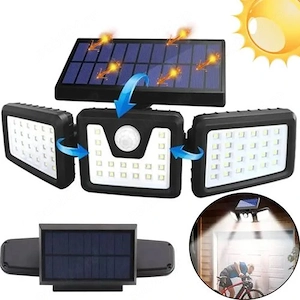 Lampa solara Tripla Split cu senzor de miscare