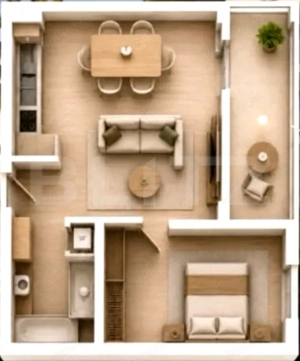 Apartament 2 Camere, 51 mp, Parcare Subterana si Tva inclus, Zona Aradului 