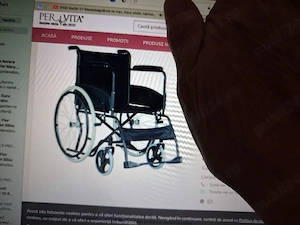 Fotoliu rulant transport pacienti , pliabil 