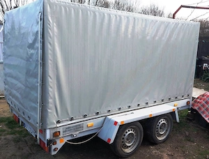 Remorca auto REMA 2000kg, axa dubla,revizie totala 2025 - imagine 2