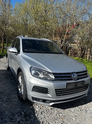 Dezmembrez Volkswagen Vw Touareg 7P 2012 R-line 3.0 CRC 245 cp piele fata completa carlig 251401km - imagine 3