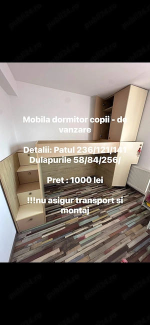 Vand mobila dormitor copii