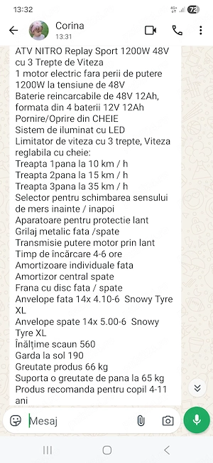 Vand atv in stare foarte buna. - imagine 2
