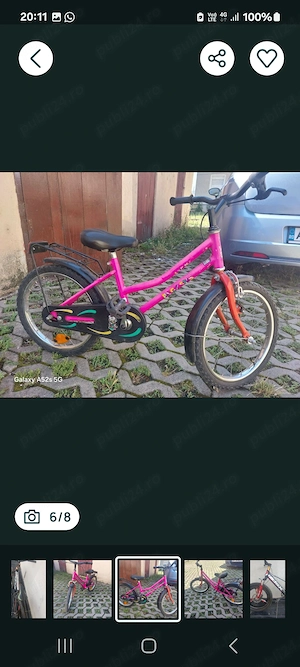 Bicicletă fete pe 18"