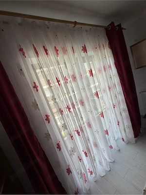 Perdea living cu draperii