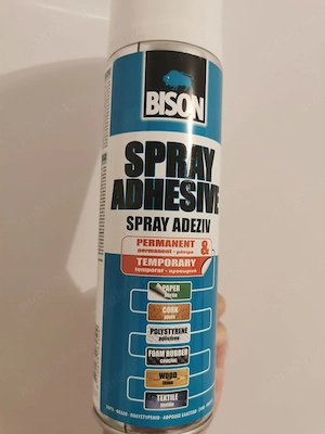 Adeziv de contact pulverizabil Bison Spray Adhesive 500ml , potrivit pentru lipirea materialelor