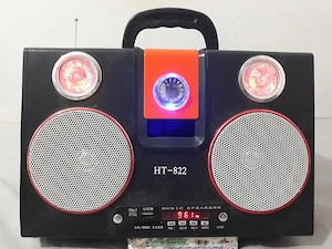 Aparat de RADIO HT-822 Stereo cu SD, MMC, Card, MP3, cu Acumulator