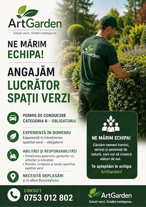 inginer si operator spatii verzi - imagine 2