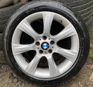 VAND  set jante original BMW r18 cu anvelope 225 50 18 jantele sunt 8x18" ET34 BMW styling 396 Silve