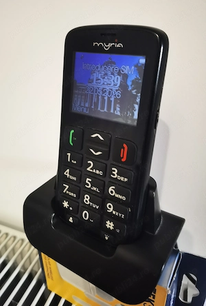 Telefon MYRIA MY9071BK Senior 3G pentru persoane vârstnice