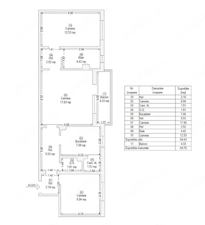 3 camere | Zona Aradului | Etaj 3 | Ideal pt renovare dupa propriul gust - imagine 10