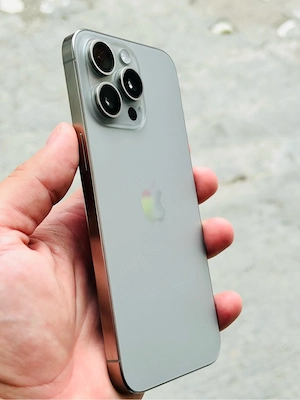 Apple iPhone 15 Pro Max, 1TB, 5G, Natural Titanium , baterie originala 89%