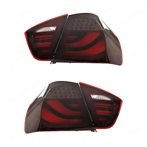 Stop stopuri triple BMW E90 NFL LED BAR rosu fumuriu NOU - imagine 4