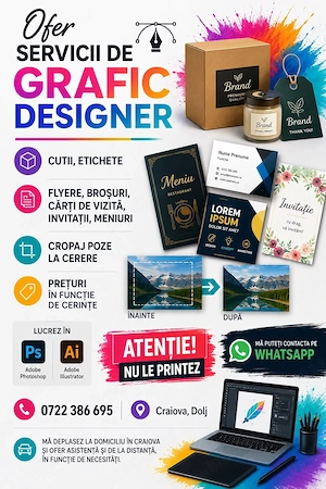 Grafic designer   invitatii   etichete   cutii   cropaj