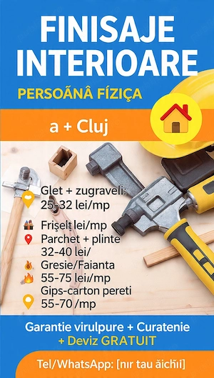 Servici finisaje interioare