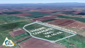 Teren PASUNE de 40ha, Comasat 100%, cu FS de 961 ml la Drumul European