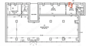 Spatiu comercial ultracentral de inchiriat, 200 mp utili, front stradal 22 ml