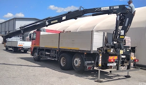autocamion Volvo FM 62 RB Schwarzmuller, cu macara hidraulica tip HIAB - imagine 3