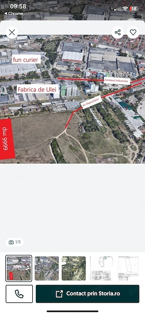 Tere intravilan industrial 1285mp