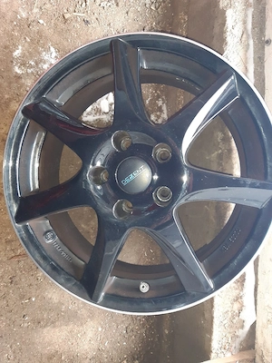 Jante Dezent Black 5x112 R16  ET22 6.5J senzori presiune valve metalice - imagine 5