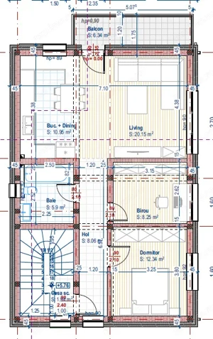 Apartamen 3 camere, 66mp, parcare, zona Avram Iancu - imagine 5