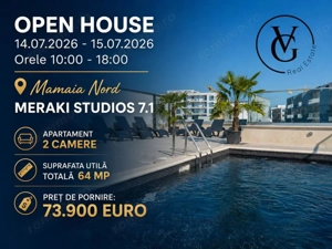 OPEN HOUSE | Meraki 7.1 Studios | Mamaia Nord | 2 camere
