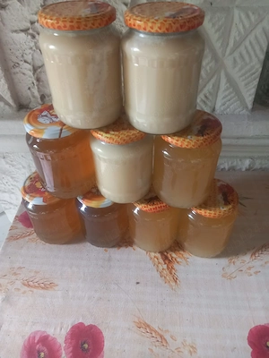 Vând miere de albine direct de la producător 40 lei borcanul