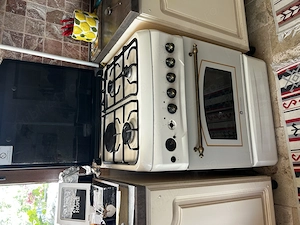 Aragaz electric   gaz Studio Casa Avena Plus FE 60 60, 3 arzatoare gaz + 1 arzator electric, aprinde
