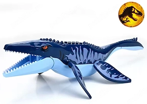 Mossasaurus - Dinozaur urias tip Lego de 30 cm
