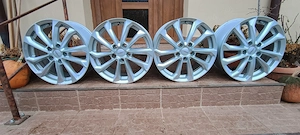 Vând anvelope 4 anvelope vară BRIDGESTONE TURANZA 6 - 225/45 R17 91 Yși jante aliaj DEZENT 17 inch  - imagine 9