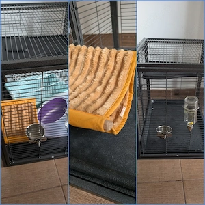 Pachet complet cusca Vevor cu etaj pentru chinchilla, iepuri, dihori, rozatoare - imagine 4