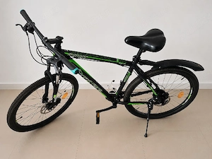 Schimb bicicletă MTB Cross S-Cort 27.5" (Negru Verde) cu Semicursieră