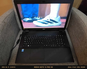 Acer Travelmate P276, 17 inch, I5 gen4, 8Gb Ram, ssd 120+1Tb Hdd, new battery
