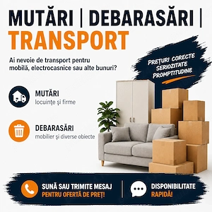 Mutări   Debarasări   Transport mobilă și marfă
