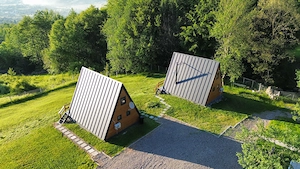 De inchiriat cabane A-Frame cu jacuzzi, Ibanesti jud Mures - Rock Valley Cabins - imagine 4