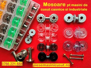 Mosoare metalice din aluminiu pt suveici Pfaff Brother Singer Juki - mosor spon bobina