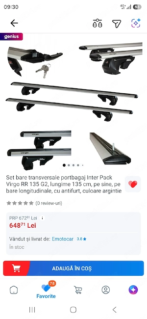 Bare transversale Virgo aero 135 cm - imagine 3