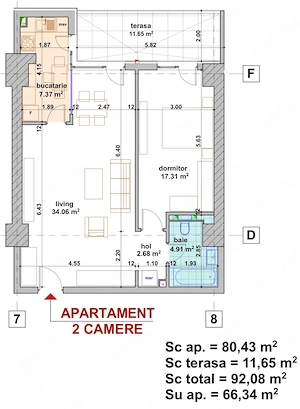 apartament 2 camere Smart Lujerului loc parcare inclus - imagine 12