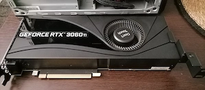 Placă video MSI GeForce RTX 3060 Ti - DEFECTĂ   Pentru piese (Răcire impecabilă)