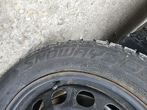 Janta de tabla pe 16" cu anvelopa de iarna 205/55/R16 pentru VW Passat si probabil ca si pentru alte - imagine 5