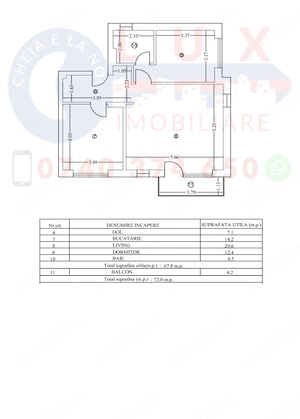  ID 3638 Apartament 3 camere NOU - LA CHEIE - imagine 11