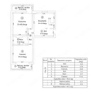 0% Comision | 2 Camere Decomandat | Calea Lipovei   Iulius Town - OMW | 65 mp | Mobilat | Bloc 1990 - imagine 20