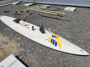 Placa SUP nautica STAND-up, profesionala + accesorii Made in Germany