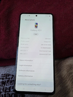 vind samsung A51 