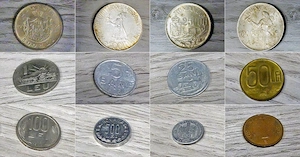 Monede colecție vechi-noi 1941-2001, Regele Mihai, RSR, Cuza, Viteazul, Brâncoveanu