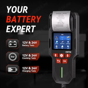 KONNWEI KW700 - Analizor / Tester Baterie Auto 12V / 24V Profesional cu Imprimanta Integrata - NOU - imagine 4