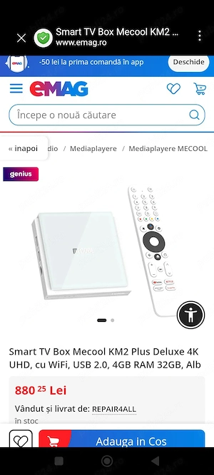 Smart Android Box Mecool 4K Android 11