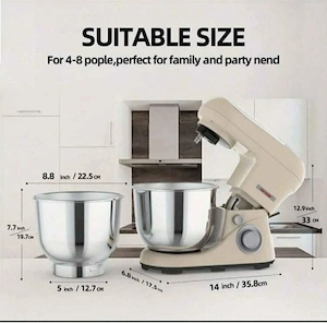 Cheftronic Kitchen Machine Stand Mixer 1300w New