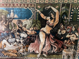 carpeta persana cu dansatoare